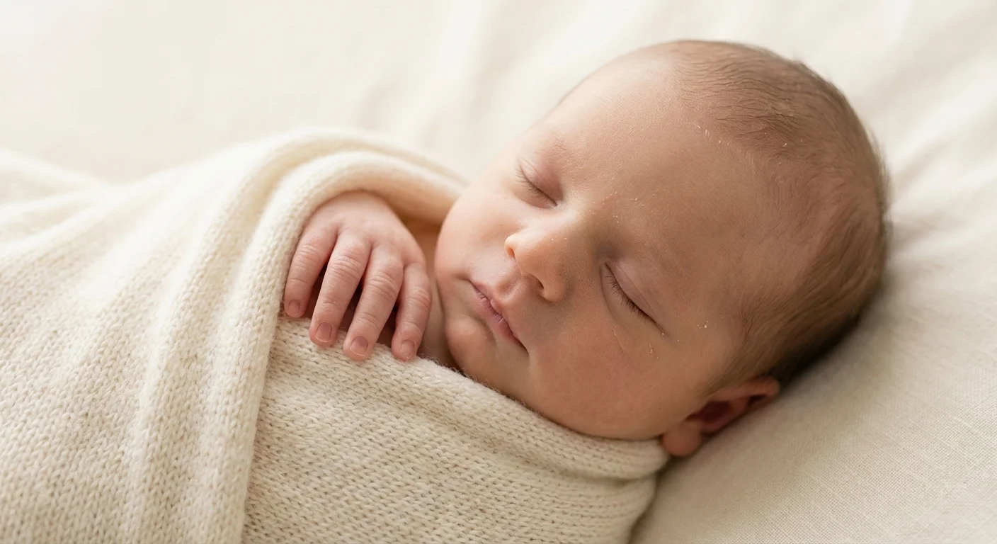 Pasgeboren baby slapend gefotografeerd in FotoAteljee Caroline, Vichte